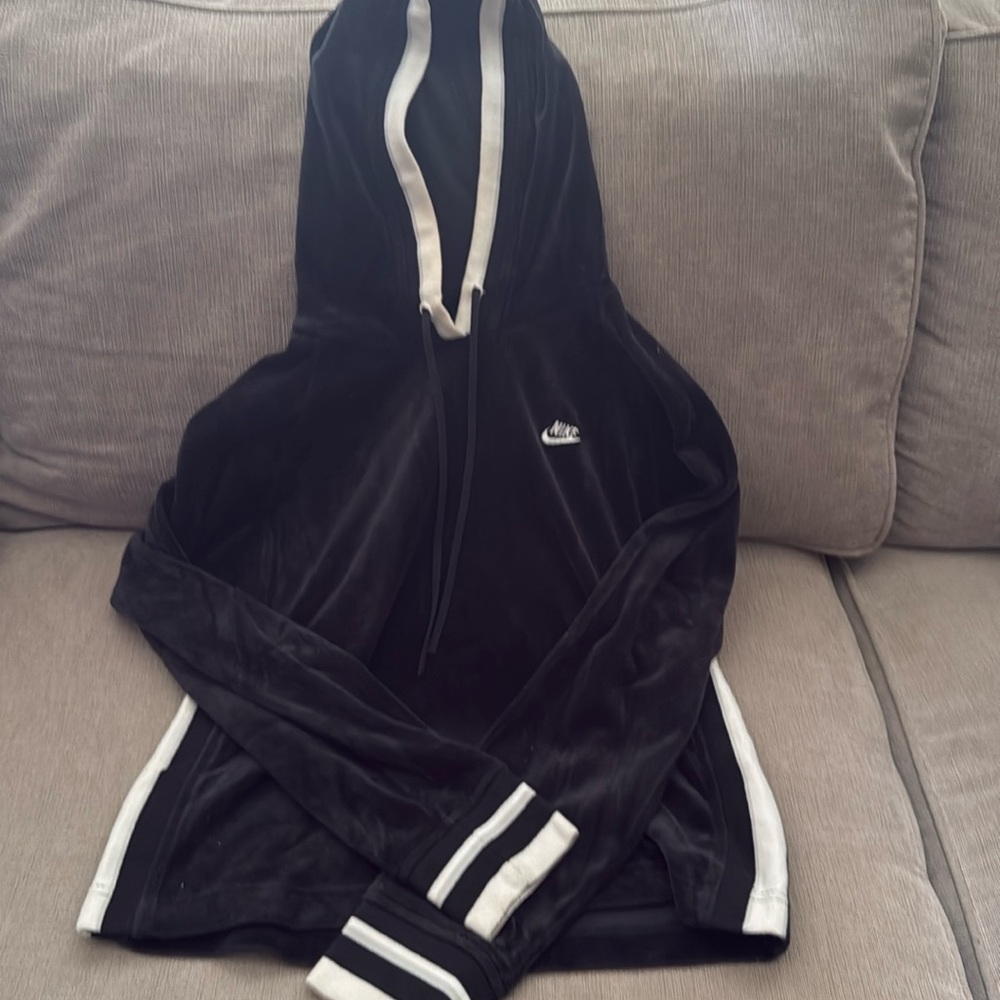 Nike velour sweat suit.
